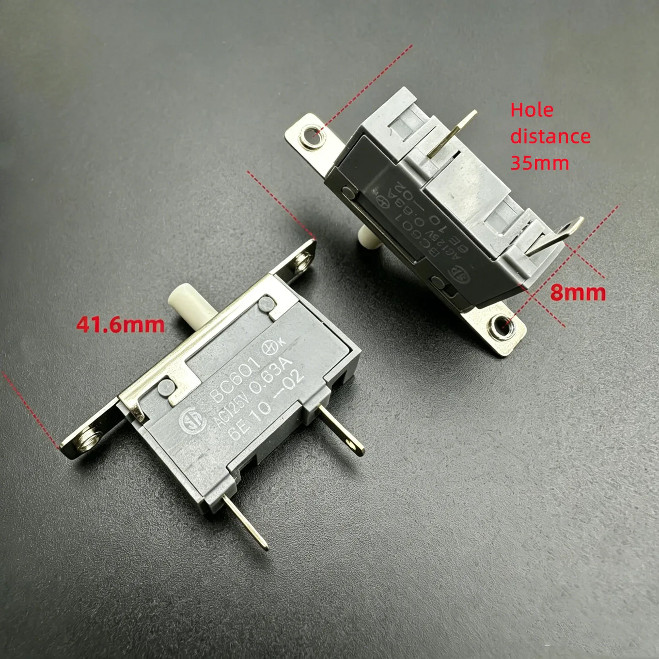 Original new 100% BC601 micro motion detection reset overload protector overload overcurrent trip switch 0.63A 3.15A