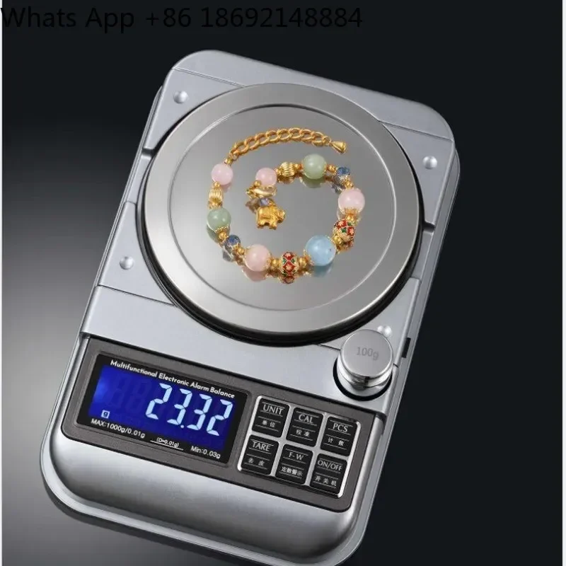 High Precision 50G 0.001g Carat Electronic Scale for Diamond Jewelry Gram Weighing Small Gold Carat Scale