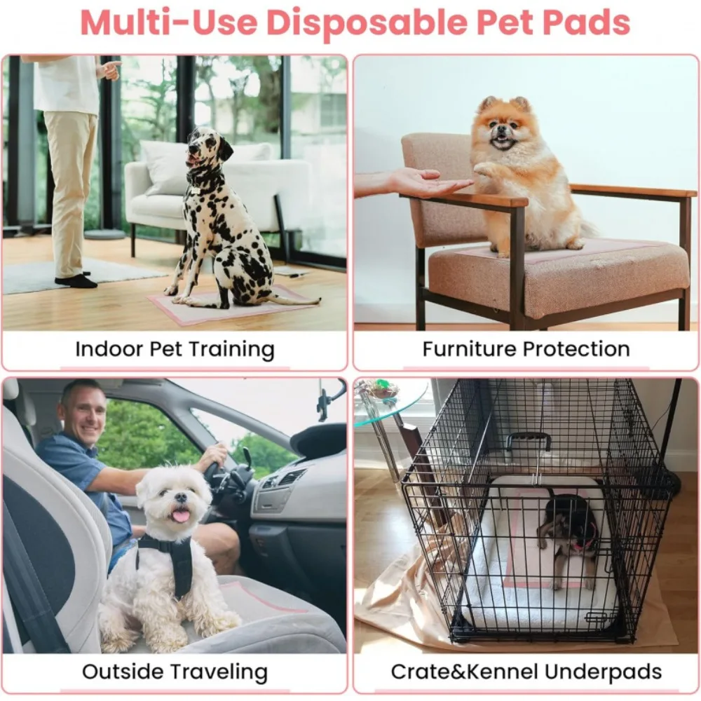 100/50/30/20/10Pcs Pet Toilet Training Pad Disposable Urine Pad, Pet Urine Pad Absorbent, Universal for Cats and Dogs Quick-Dry view 2