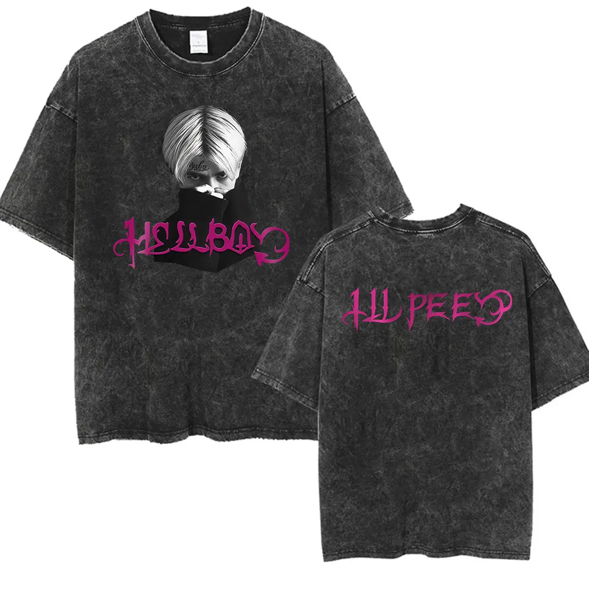 Vintage Washed Lil Peep 30th Birthday Celebration Tour 2026 Fans Gift T Shirts Men's Clothing Fashion Oversized Cotton T-shirts