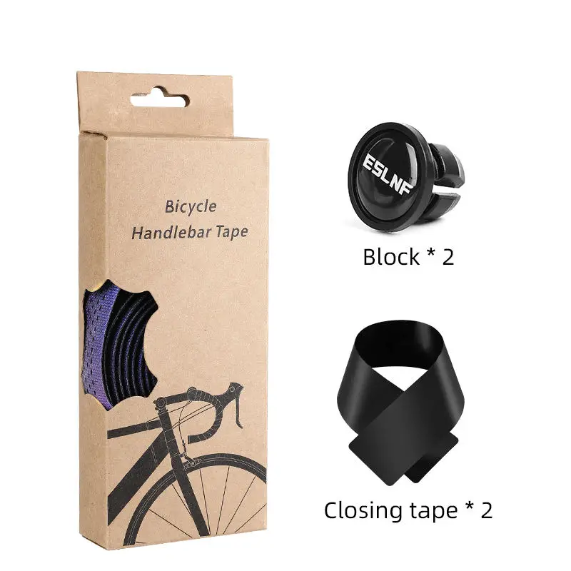 Road Bike Handlebar Tape Anti Slip Silica Gel Shock Absorption Reflective Colorful Cycling Bicycle Bar Tape