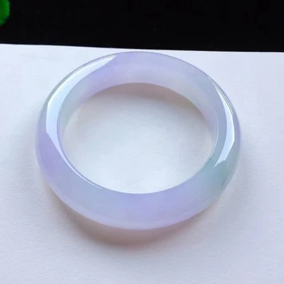 

Natural Burmese Light Purple Jadeite 54mm-64mm Bracelet Elegant Princess Jewelry Gifts for Mom and Girlfriends