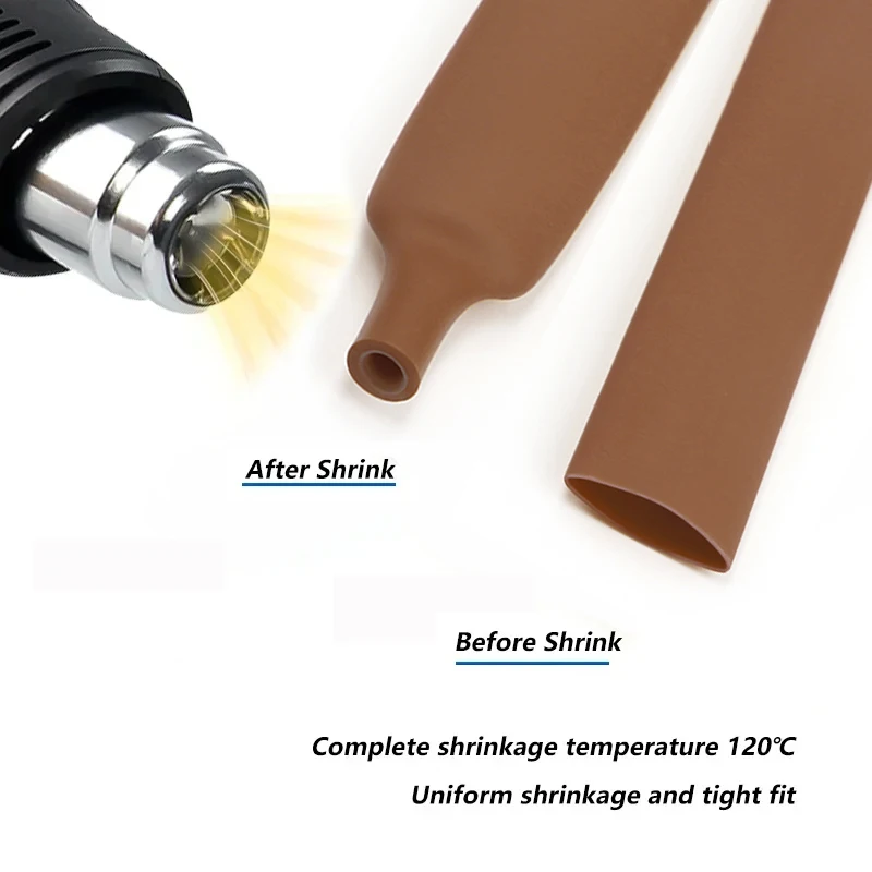 5meters 3:1 Heat Shrink Tube With Glue 1.5mm~50mm Dual Wall Shrink Pipe Adhesive DIY Wire Waterproof Polyolefin Insulated Sleeve