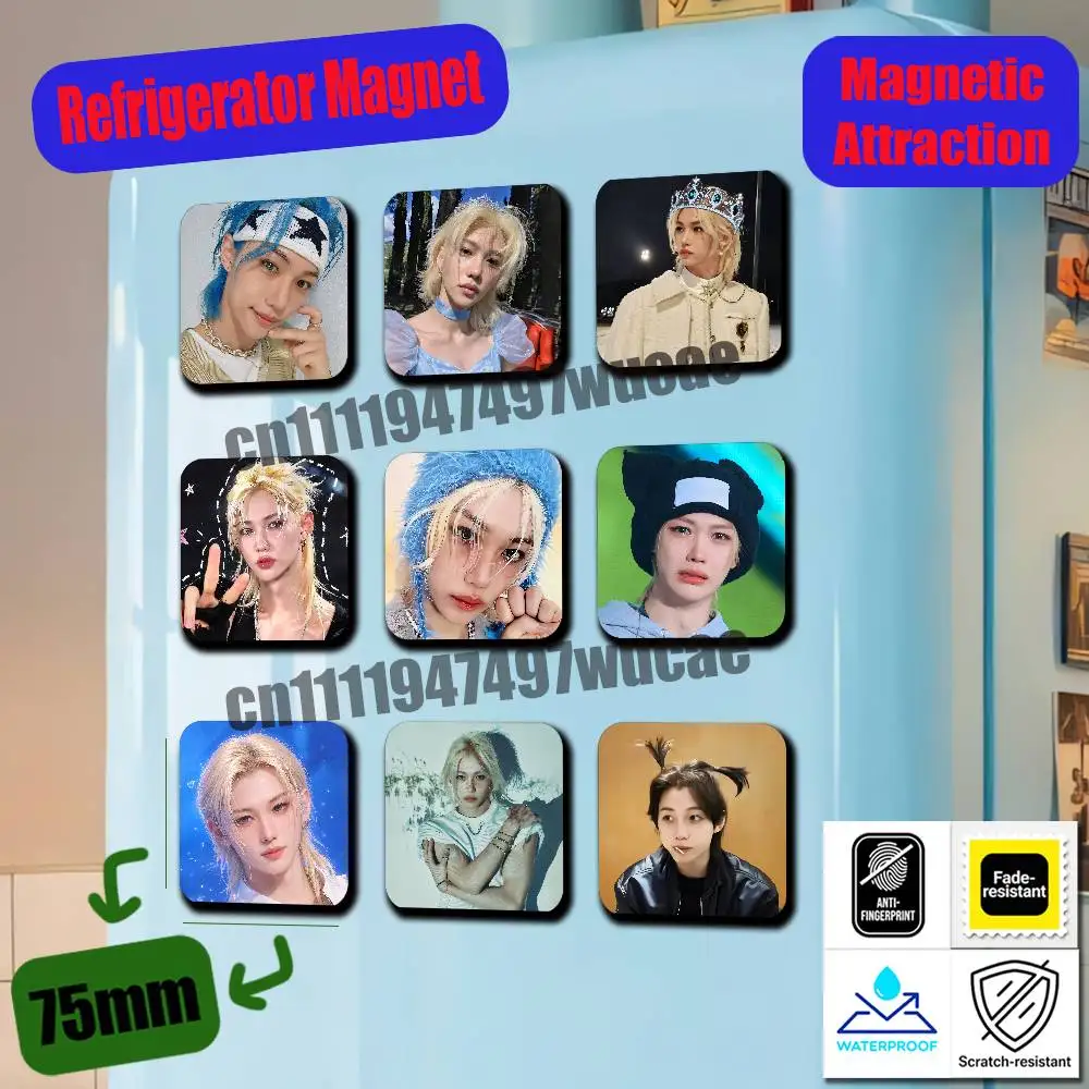 For Rapper F-Felix Singer Fridge Magnets Freezer Metal Cabinet Custom Refrigerator Magnetic Card Case