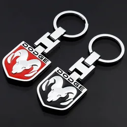 Metal Car Keychain Keyring Key Chain Ring For Dodge Ram 1500 Journey Charger Dart Challenger Durango Auto Styling Accessories