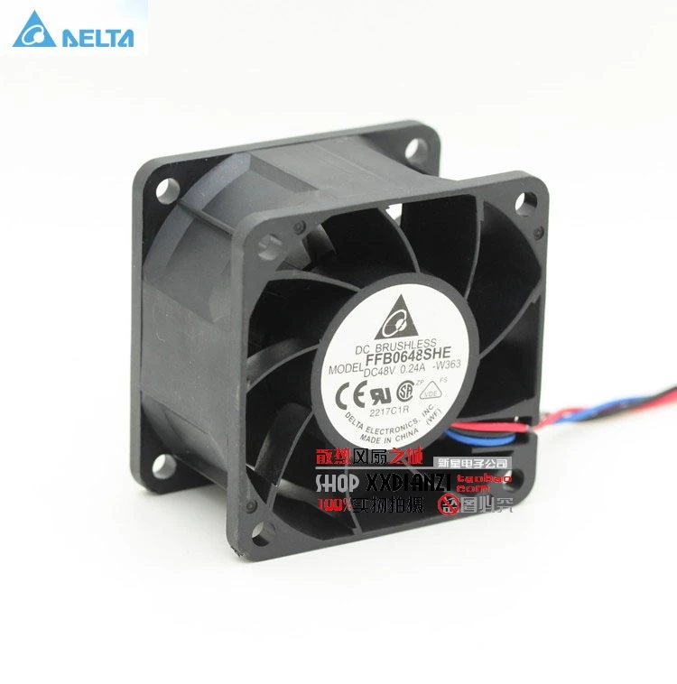 

Original for delta FFB0648SHE 6038 6cm 48V 0.24 dual ball bearing cooling fan