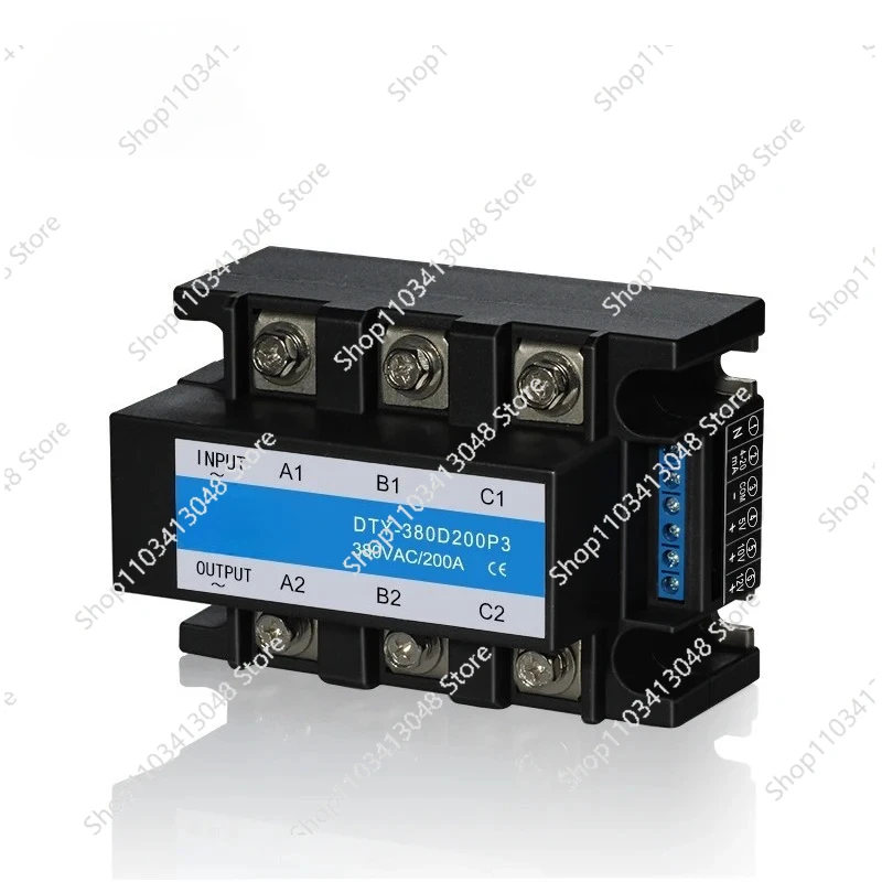 Three Phase AC  Voltage Regulator SSR-200DV 380VAC 200A 5v 10v 12v Solid State Relay 200 Amp