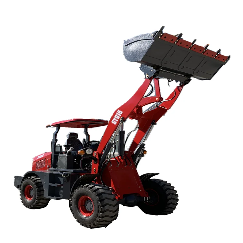 

SYNBON 4 Wheel Drive Mini Loader Front End Loader for Farm Garden