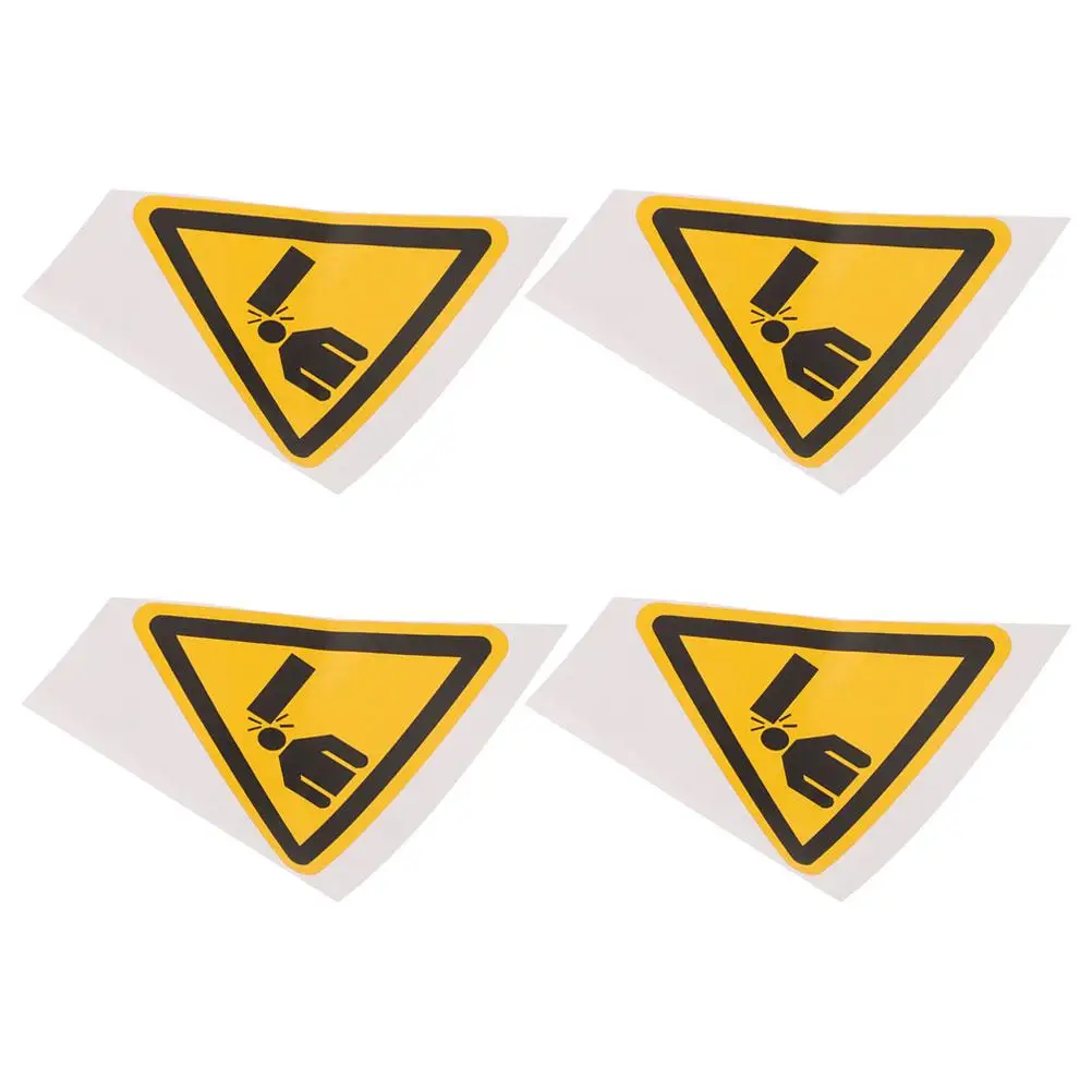 4 Pcs Warning Signs Stickers Stair Door Entry Safety Logo Pvc to Prevent Head Collision