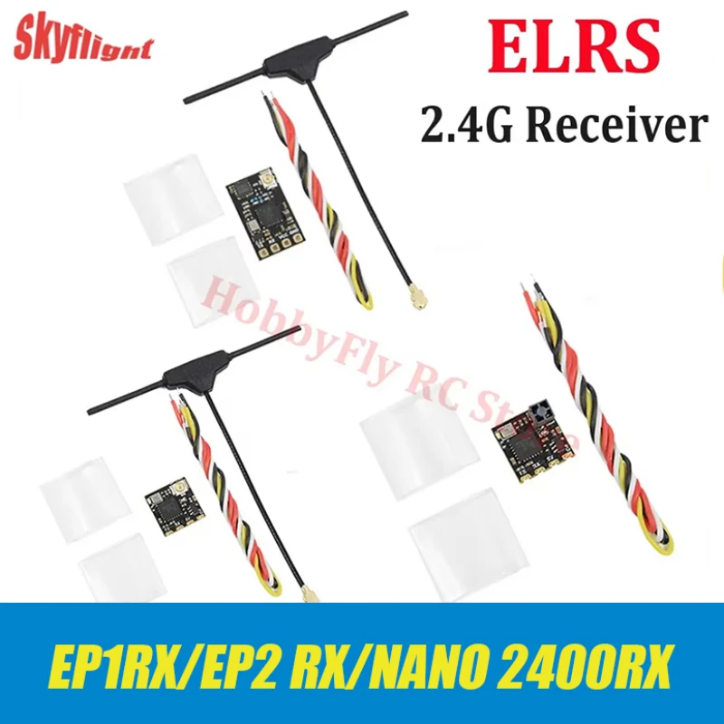 Приемник ELRS 2,4G Mini ExpressLRS 2,4G RX Nano 2400RX EP1 EP2 для радиоуправляемого FPV дрона