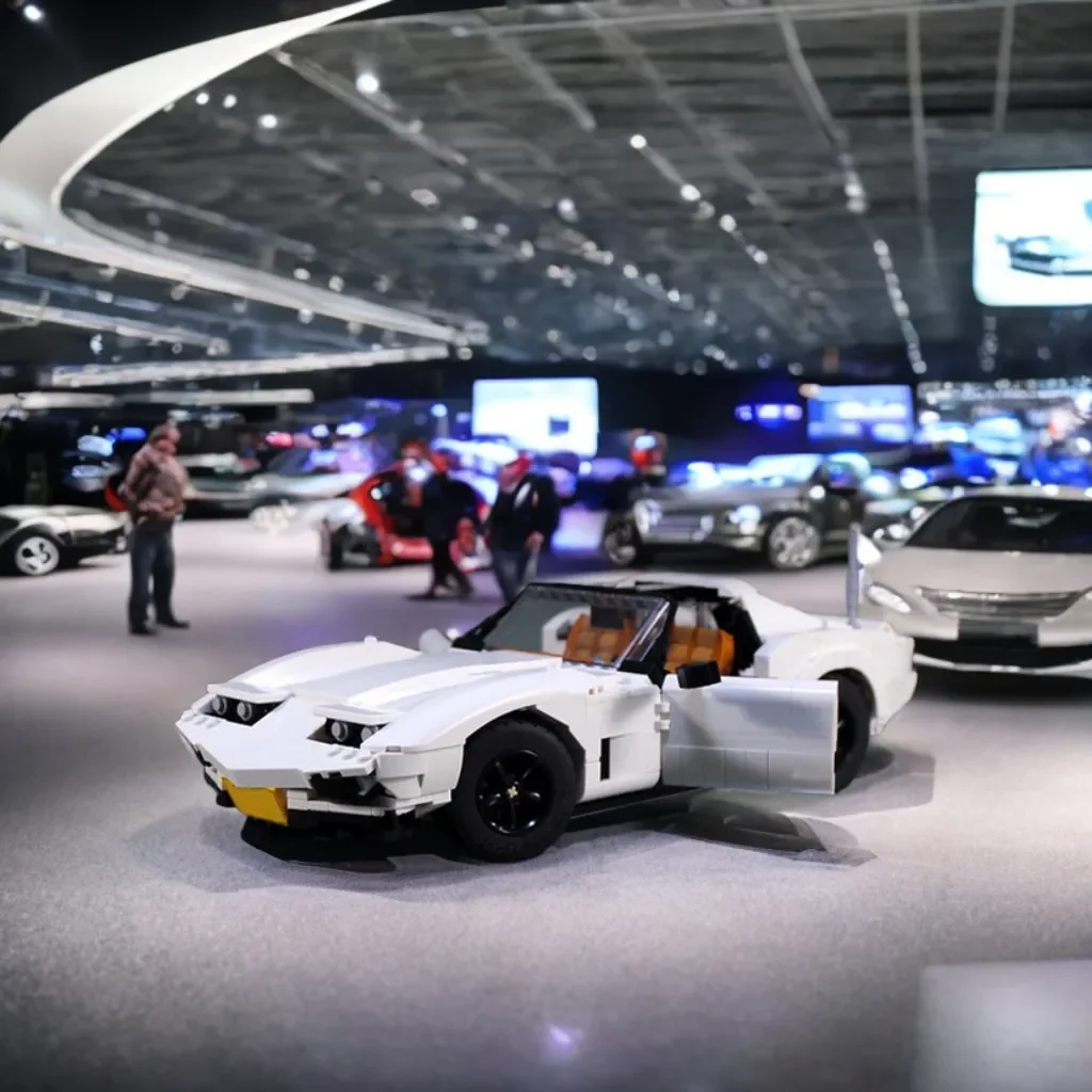 

1185PCS Chevroleter Corvetteer C3 MOC Classic Sports Car Model Education Model Building Diy Blocks Birthday Toys Gift