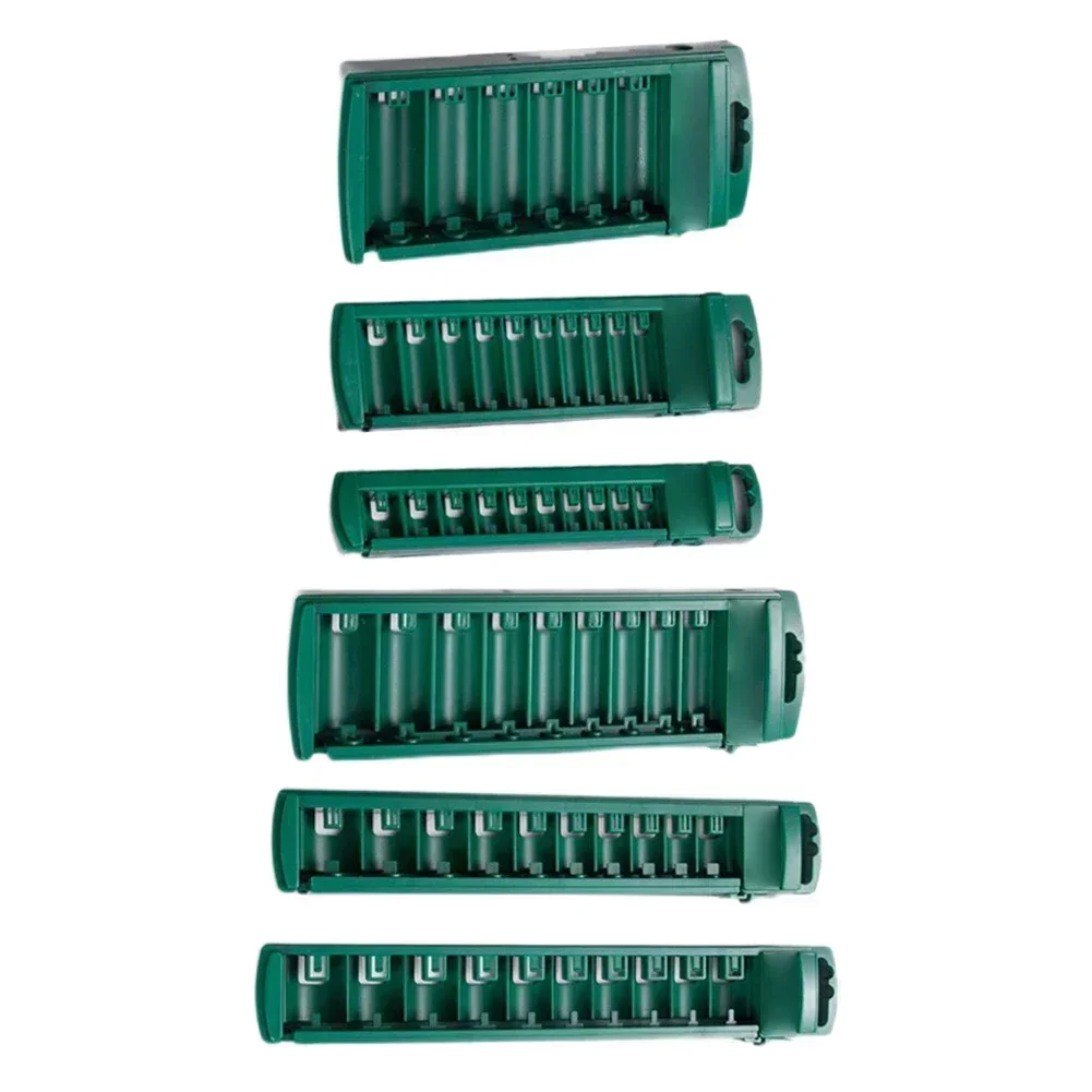 1pcs Socket Organizer Box 3/8 1/4 1/2inch Drive Plastic Socket Clip Rail Holder Empty Toolbox Socket Storage Hand Tools ﻿
