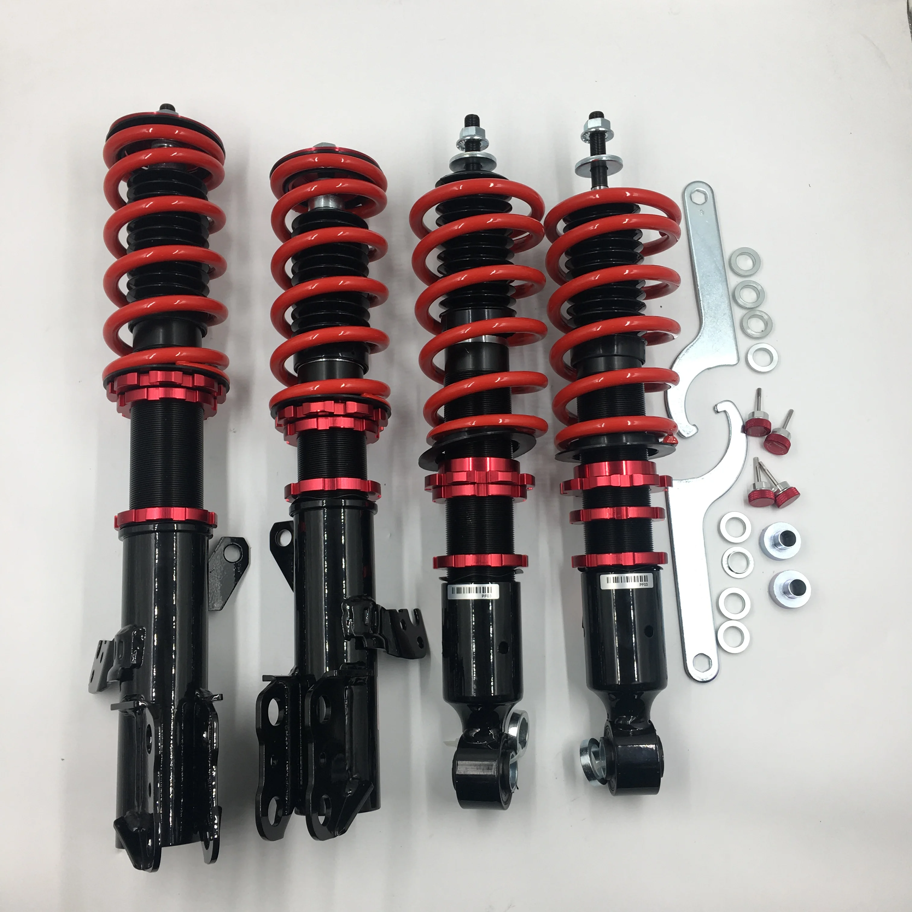 Custom Fish Eye Rubber Top Mount Tower With Two-way Height Adjustment 30 Levels Damping Adjustable Shock Absorber