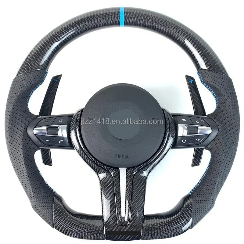 

For BMW F10 F06 F11 F13 F12 F07 F01 F02 F03 F04 F15 F16 5 6 7 Series Steering Wheel M Sport Carbon Fiber Customization