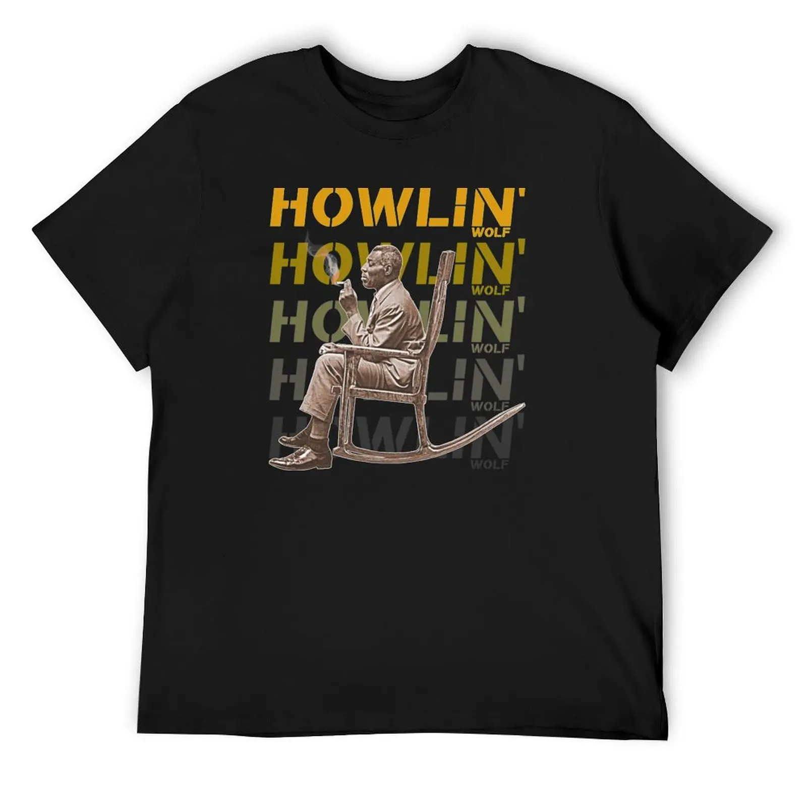 

Howlin' Wolf Soul Man Rockin' Chair FanArt Shirt T-Shirt anime t shirts man clothes clothing for men