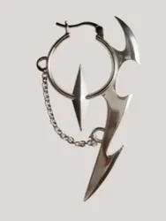 New Niche Design Hollow Thorny Earrings With Thorns, Heart-shaped Earrings With Exaggerated Male And Female Ear Buckles
