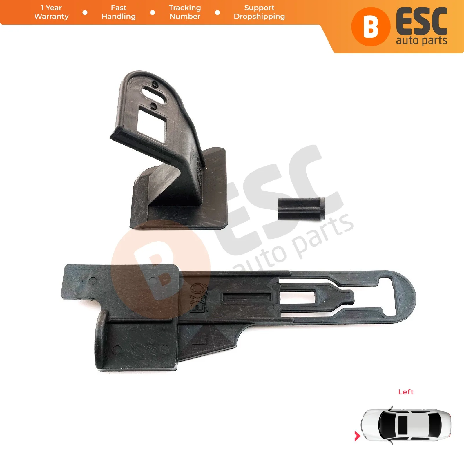 EHL16-carcasa de reparación de faros delanteros, soporte de montaje, Kit de Clips de lengüeta izquierda para Renault Fluence L3 L30 2009-2020 260607771R