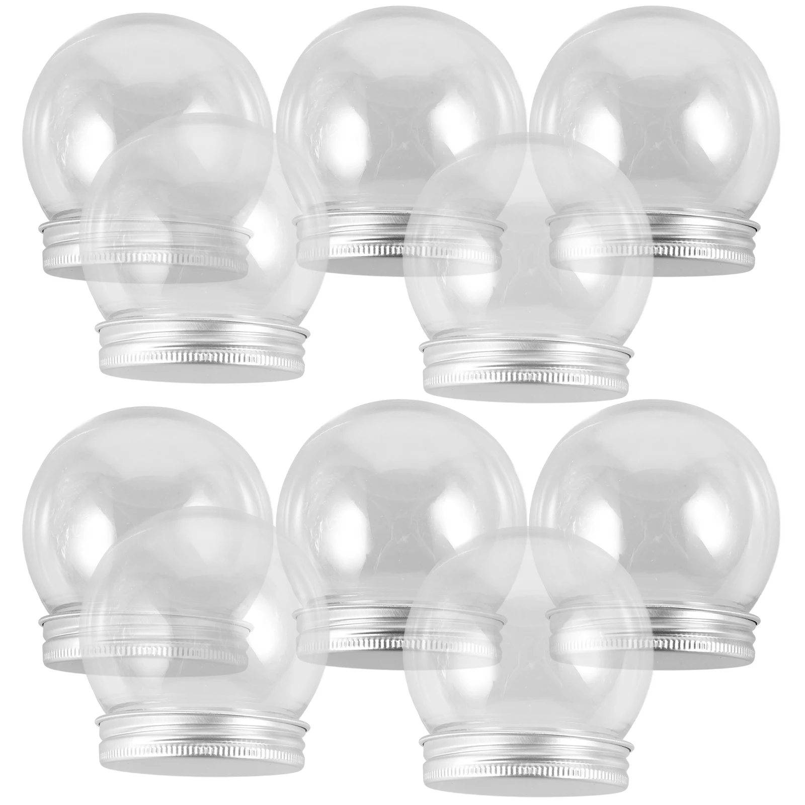 

Clear Plastic Snow Globes 16pcs Empty Reusable Water Globe Containers for Holiday Decor Christmas Halloween Party Favors