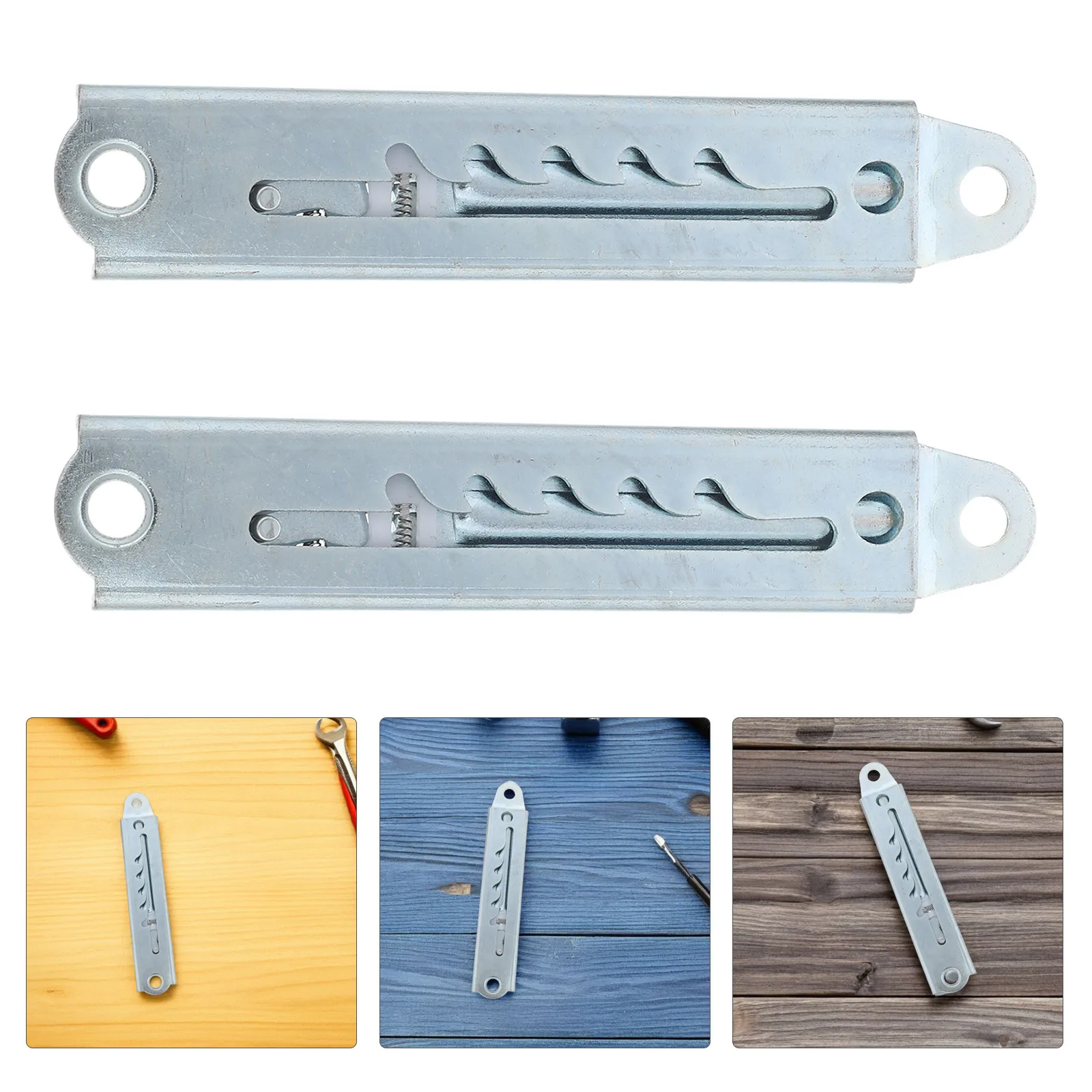 

2pcs Headrest Adjuster Telescopic Positioning Rail With Extractable Slide Plate Adjustable Lifting Rod Hinge For Massage Beds