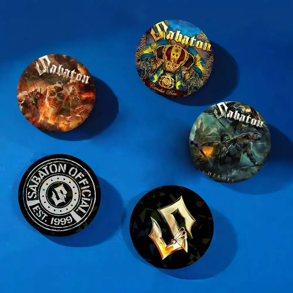 Band S-Sabaton The Last Stand Badge Set Glass Shine Lapel Backpack Costume Gift Decoration birthday Enamel Pin Bag Brooch