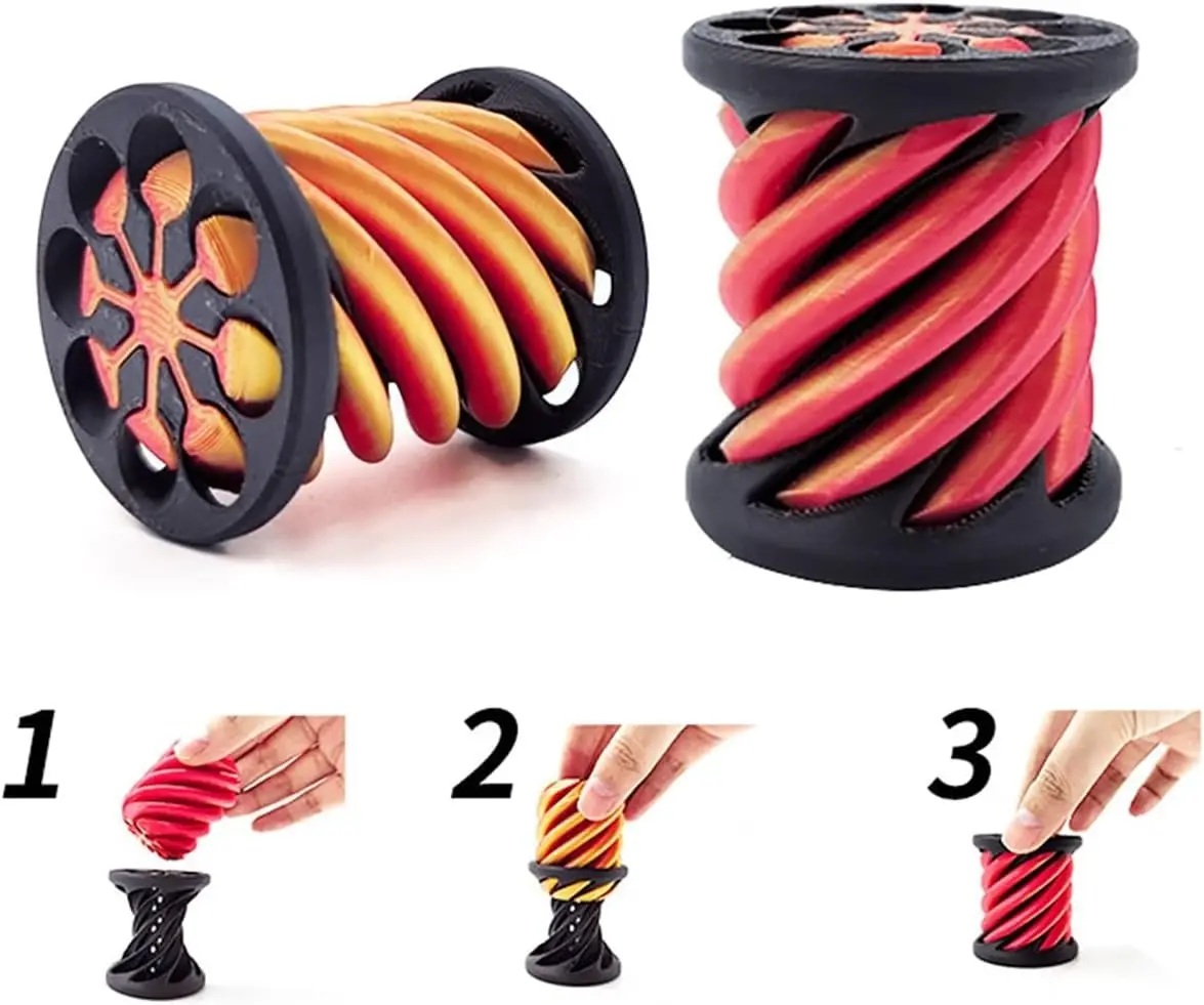 Escultura Impossível De Passagem De Pirâmide, Helix Screw Fidget, Brinquedo 3D, Cone Espiral, Descompressão, Alívio Da Ansiedade, Criança, Adulto, Presente