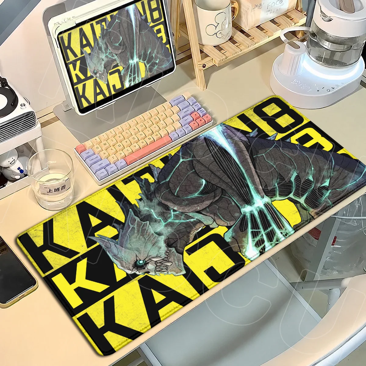 Large HD Printing Notebook Anime Keyboard Desktop Mat K-Kaiju No. 8 New Cartoon Mouse Pad 90x40cm E-sport Gaming Decorate Carpet