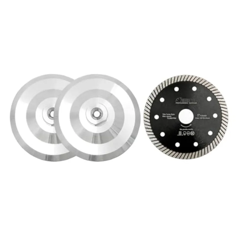 

5 Inch Backer Pad or Backing pad of Aluminum Body with 5/8-Inch-11 Thread for Diamond Pads 2-Pack