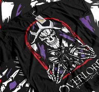 Camiseta Ainz Overlord Ooal vestido Albedo Anime Manga calavera suéter camiseta suave