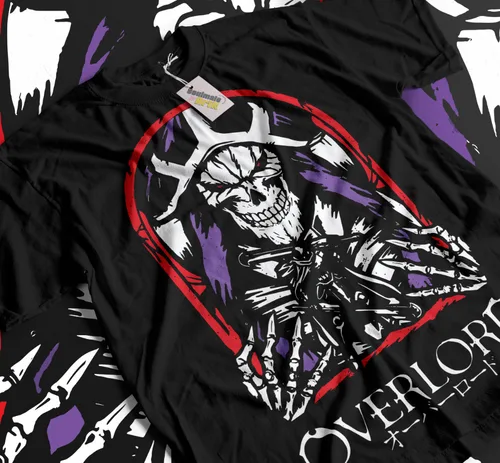 Camiseta Ainz Overlord Ooal vestido Albedo Anime Manga calavera suéter camiseta suave