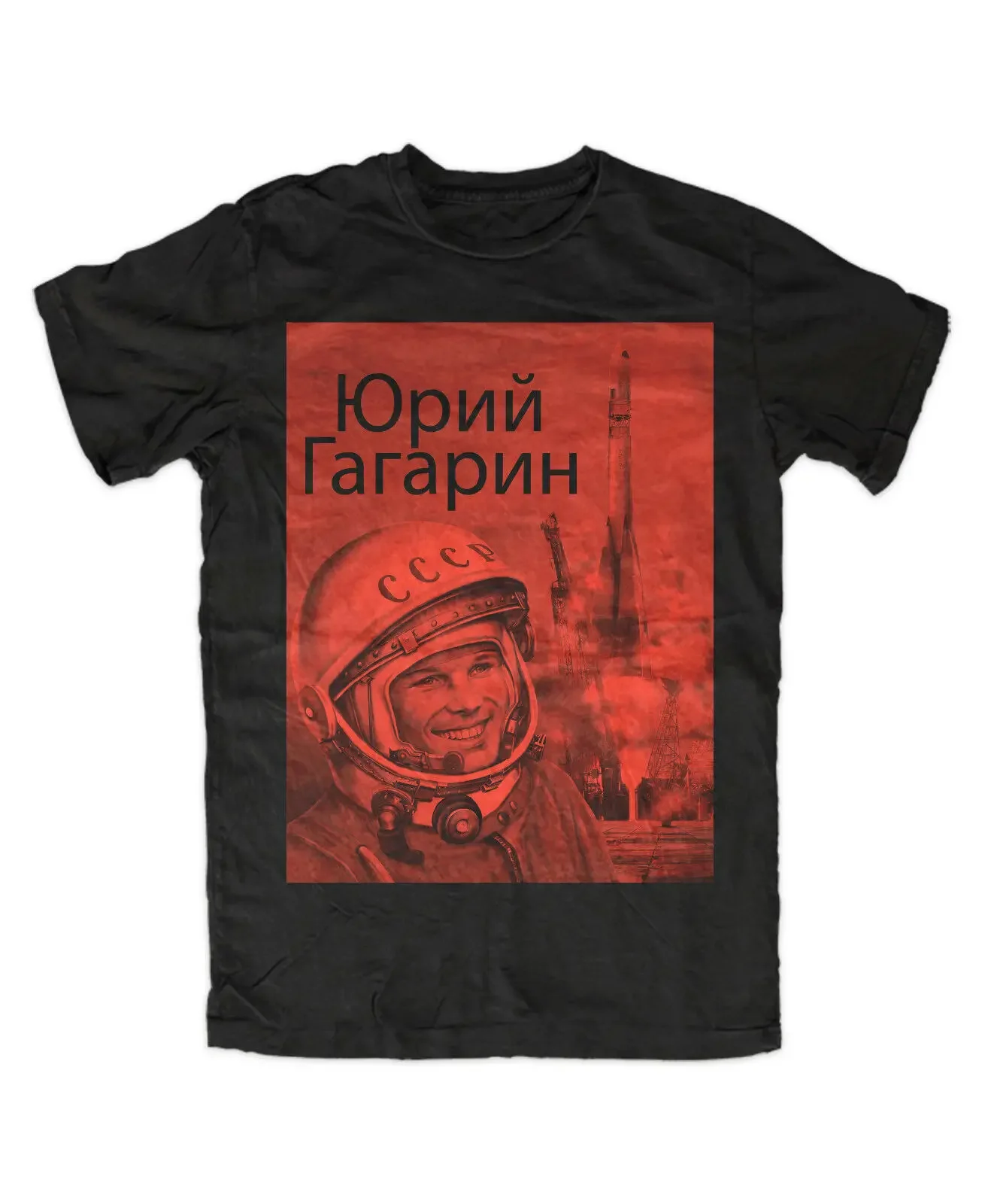 

Russia,Retro Roscosmos,DDR,UDSSR CCCP Cosmonaut Yuri Gagarin T-Shirt. Premium Cotton Short Sleeve O-Neck Mens T Shirt New S-3XL