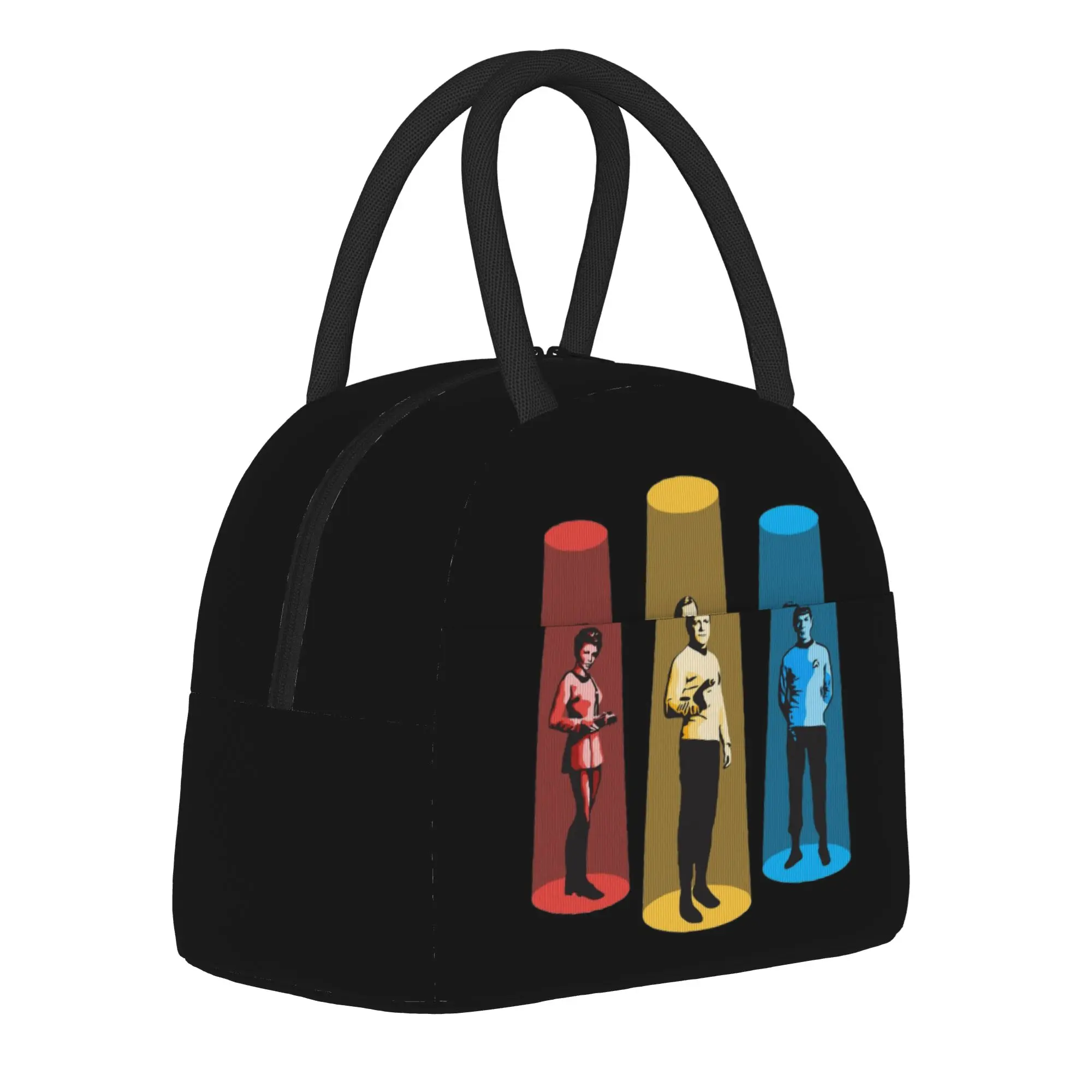 Stars Treks Beam Me Up Scotty Insulated Lunch Bags Large Reusable Cooler Bag Tote Lunch Box Office  Picnic Food Bag