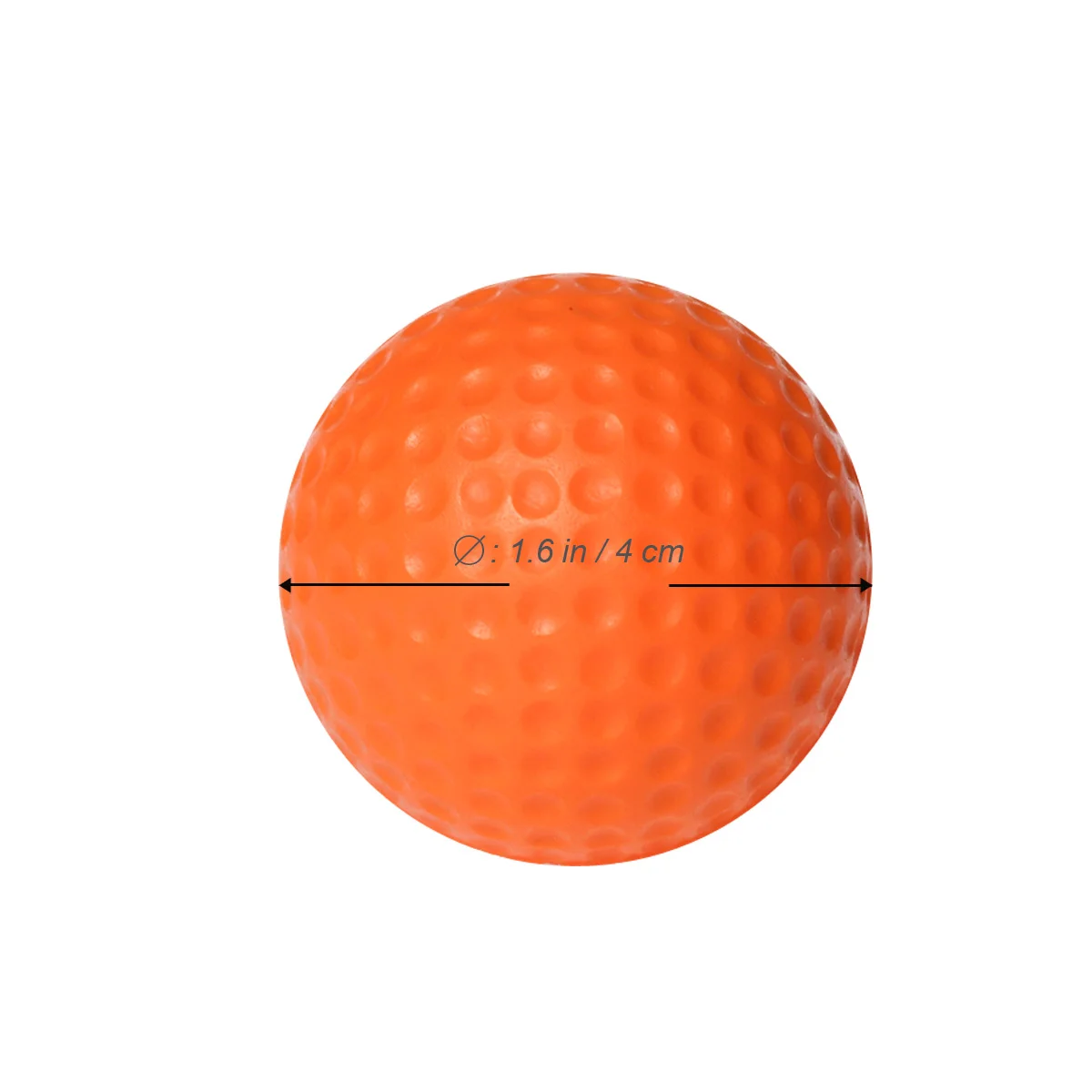 6pcs Flexible Practice Balls PU Golfballs Training Ball (White + Yellow + Blue + Orange + Green)