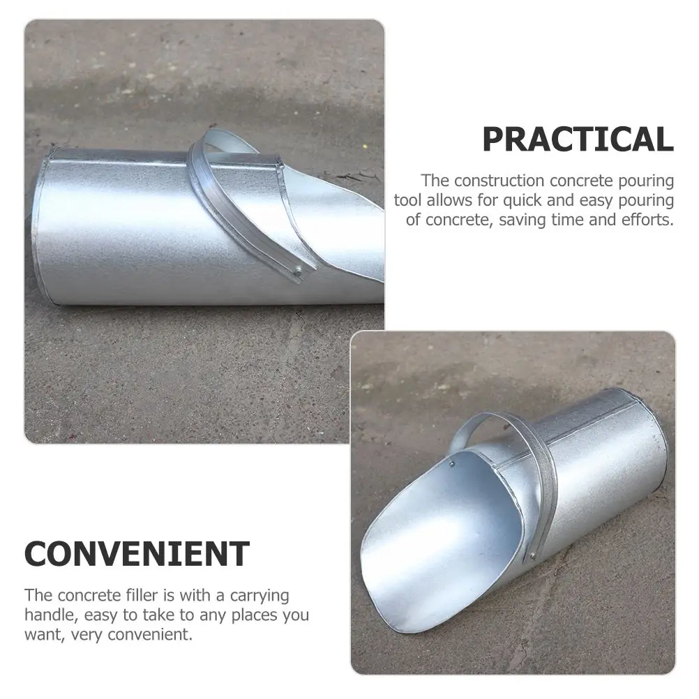 Ash Bucket Tool Concrete Filling Sand with Handle Construction Site Filler Metal for Transportation