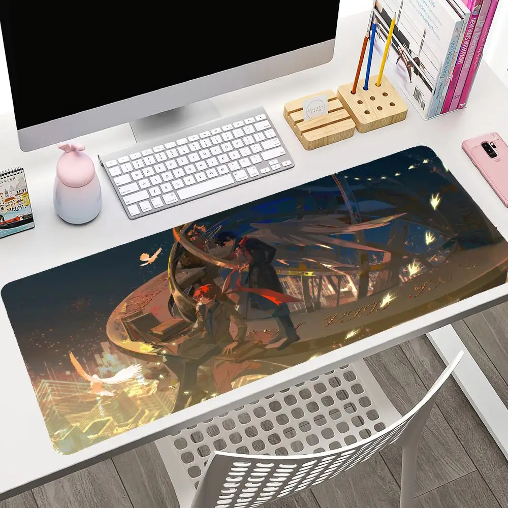 Anime bungou cães vadios mousepad grande jogo mouse pad lockedge engrossado teclado de computador mesa tapete