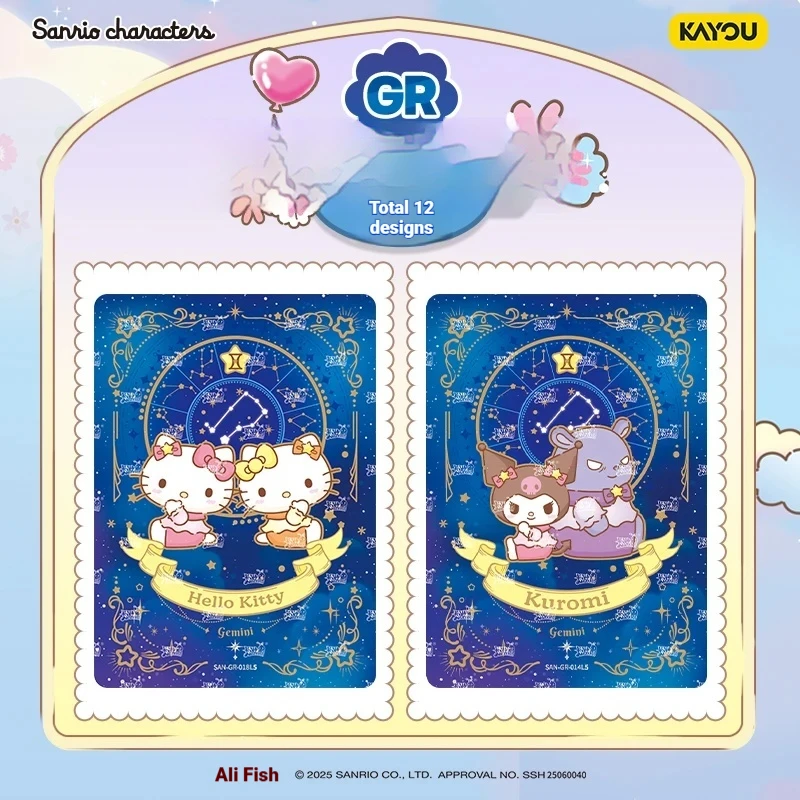 

KAYOU Sanrio Card Цветочная история аромата Коллекционные карты - Оригинальный пакет коллекции Mengmeng с семейными игрушками Sanrio, подарки
