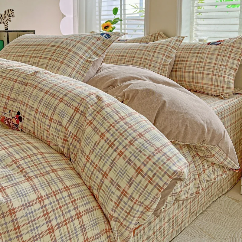 

Children Duvet Cover 100% Cotton Korean Style Cartoon Pattern 2026 New Bedding Collection