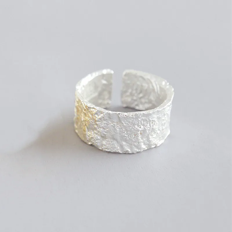 Women's 925 Sterling Silver Wide Vintage Ring