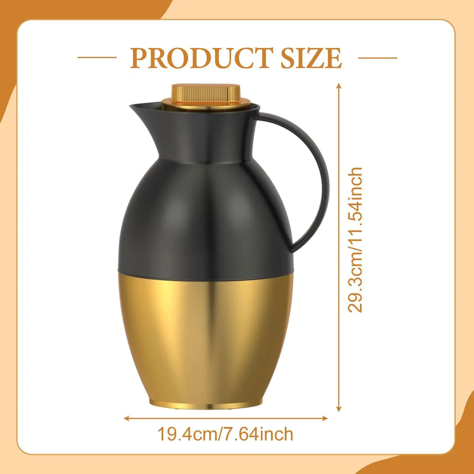 Caraffa da caffè termica isolata Caraffa elegante multifunzionale da 1 litro