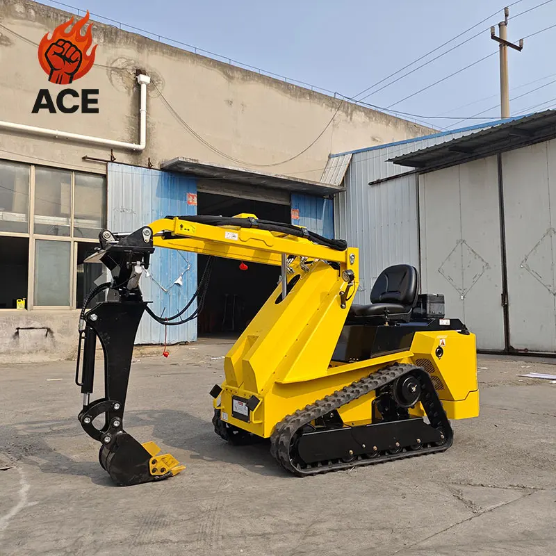 Frete grátis mini carregadeira barata skid steer EPA Diesel Mini carregadeira de rodas cor personalizada mini skid steer com cortador de grama