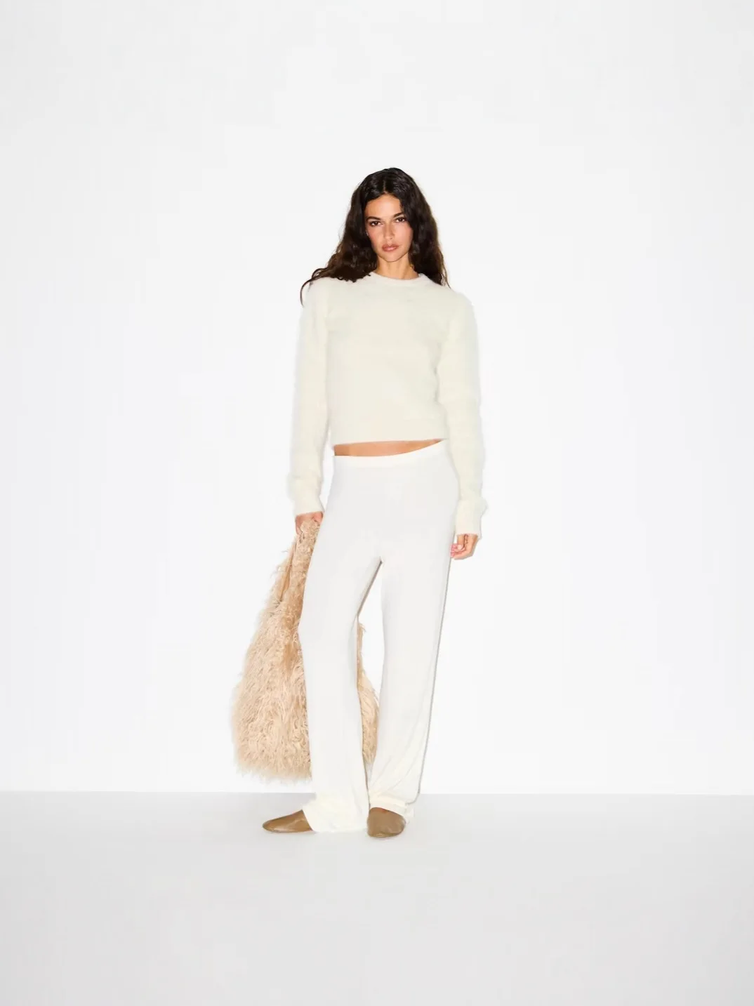 

Autumn Winter Women's Casual Style Long Sleeve round Neck Sweater Camel Hair Blend Comfortable Fit Elegant Fashion Online Exc...