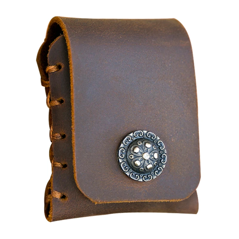 Custom Lighter Case Protective Sleeve Lighter Storage Holster Genuine Leather  Belt Bag Handmade for Zippo Lighter Case