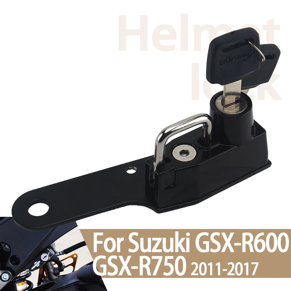 

Motorcycle Helmet Lock Kit For SUZUKI GSX-R600 GSXR750 2011-2017 Motorbike Accessories Helmet Security Anti-Theft Keys Locking