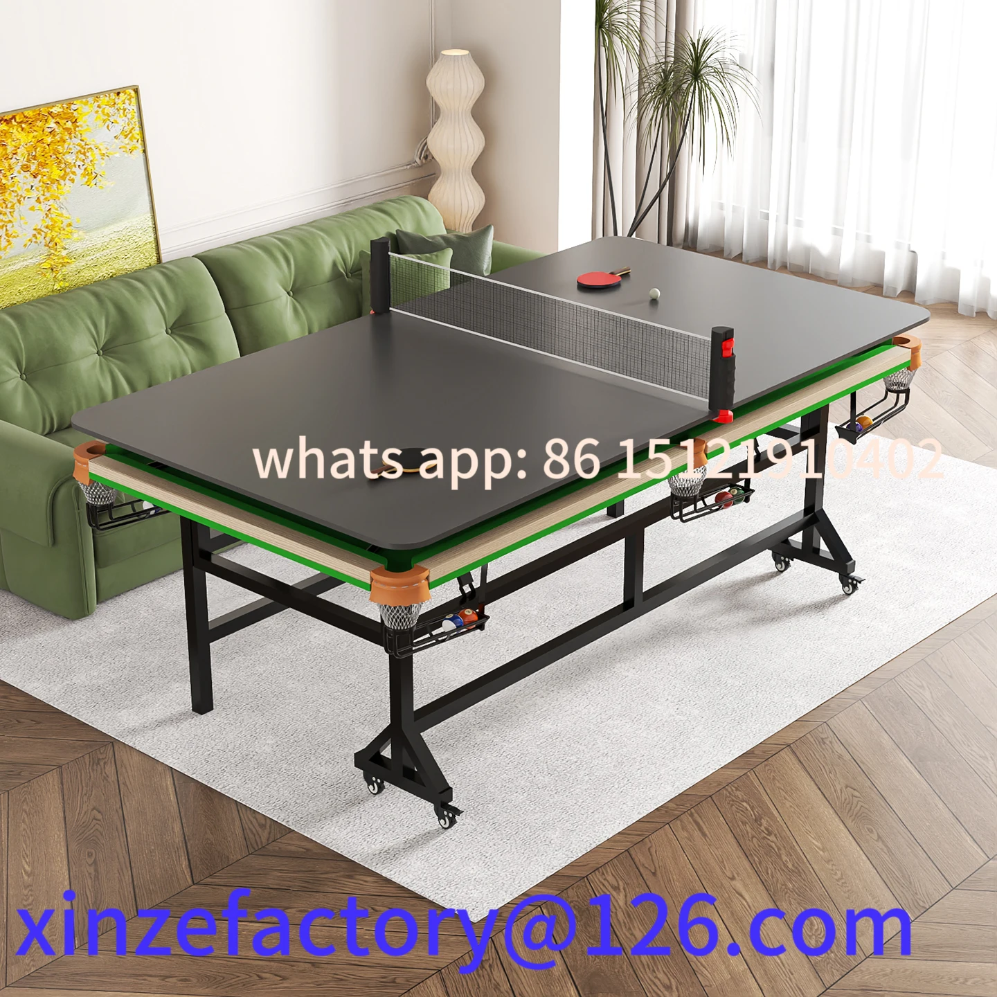 

Be suitable for table tennis pool table 2-in-1 household standard adult folding large parent-child doubles adul customizable