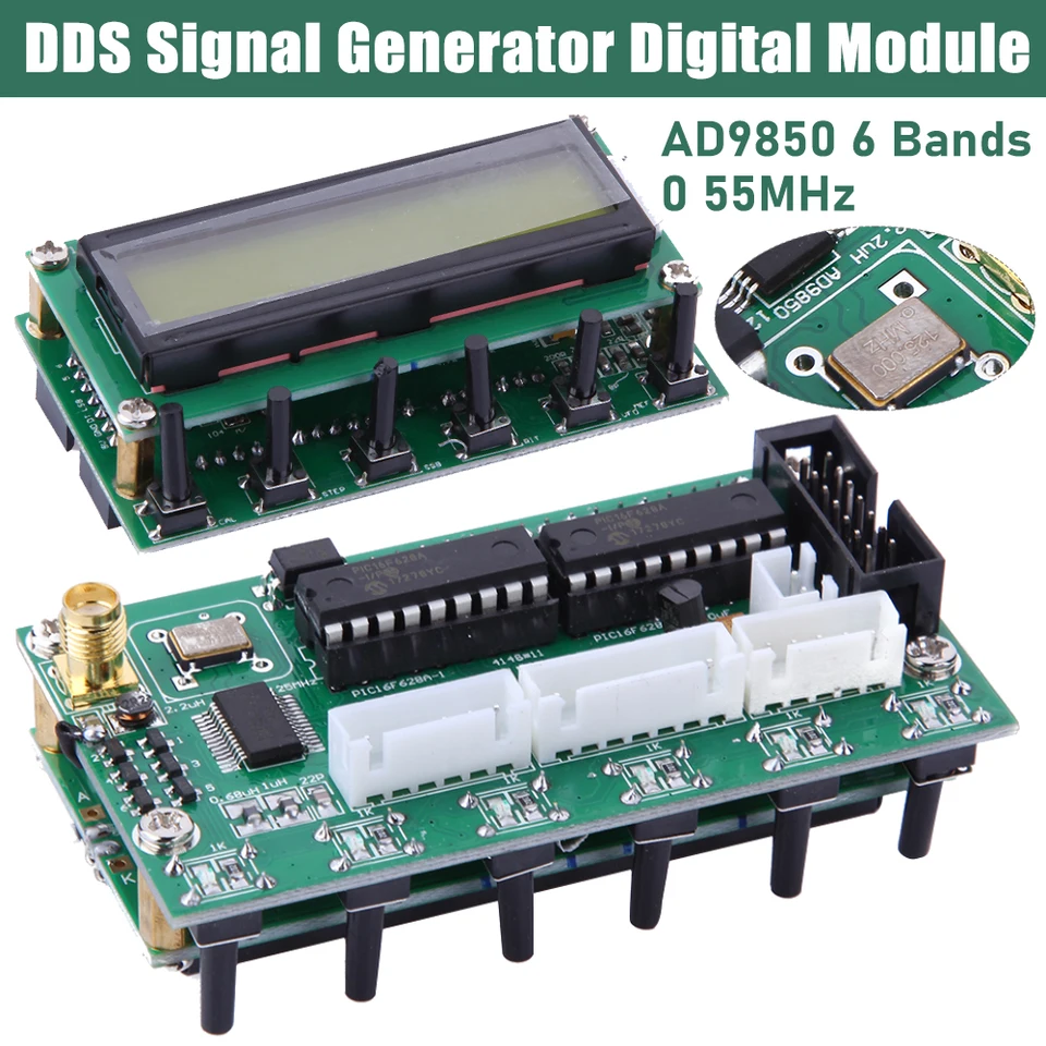 adamoページ✩.*˚ AD9850 6 Bands 0~55MHz DDS Spectrum Analyzers Signal Generator