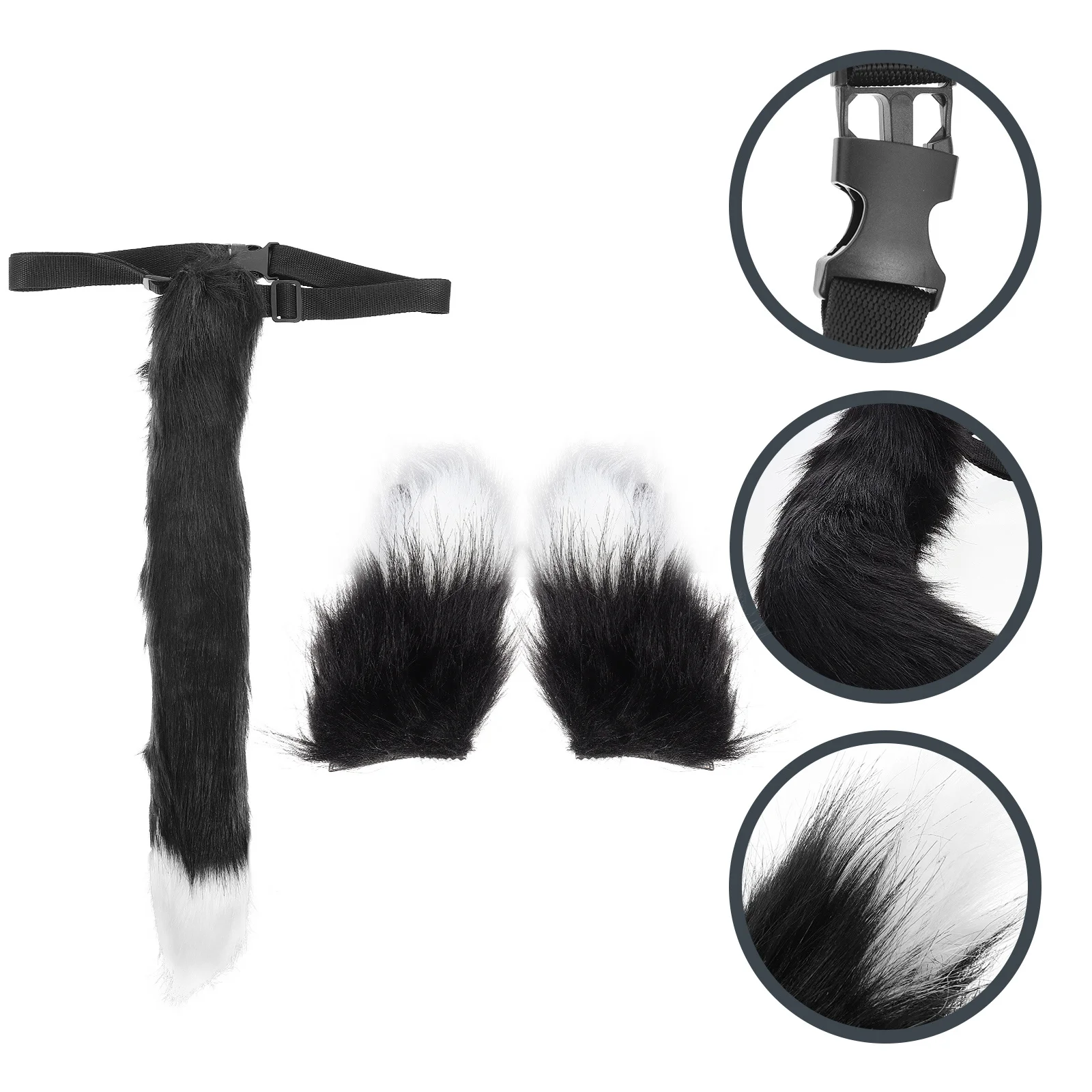 Exquisite Foxes Costumes Props 1Set Durable Creative Carnival Party Supply Kids Costume Accessories Tail Decor