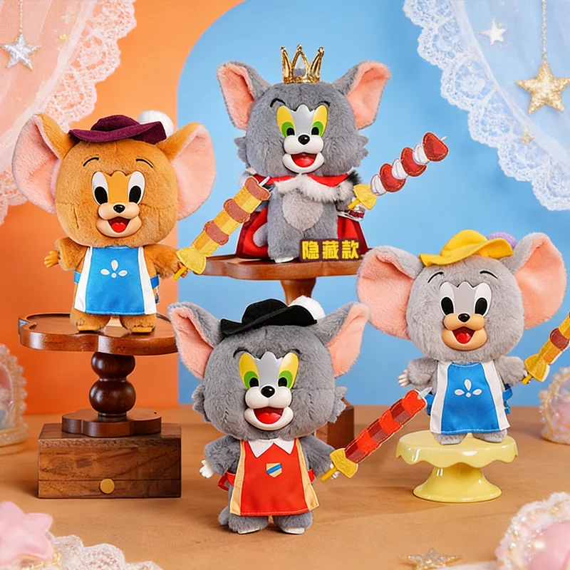 

Аутентичная в наличии кошка и мышь, кукла-сюрприз, слепая коробка, плюшевая кукла Том Джерри, орнамент ручной работы, подарок на день рождения