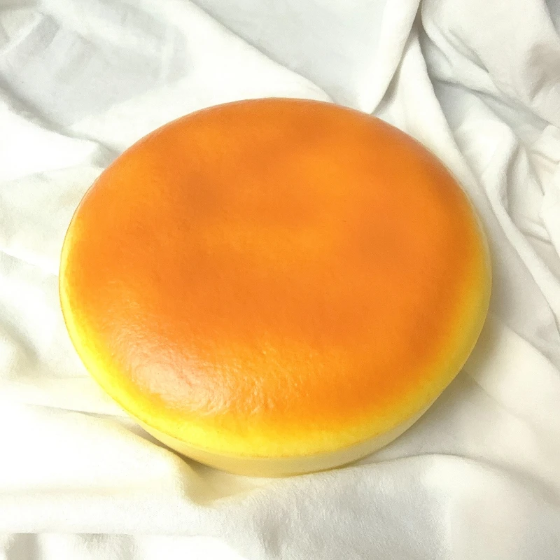 19cm Jumbo Squishy Bread Slow Rising Giant Round Bun Stress Relief Soft PU Squeeze for Studio Home Kitchen Movie Setting Prop