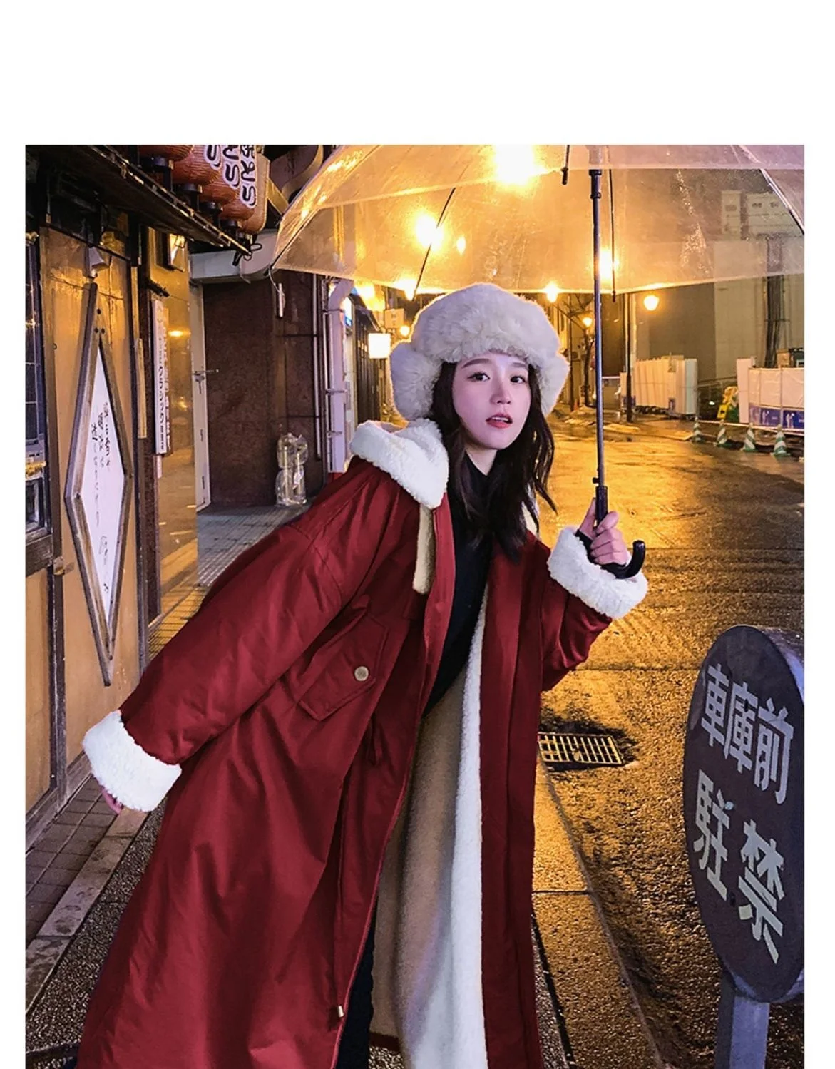 Lamb wool Cotton Jacket Women's Korea Loose 2026 New Winter Plus velvet Snow Parkas Warm Hooded Coat Casual Female Long Overcoat
