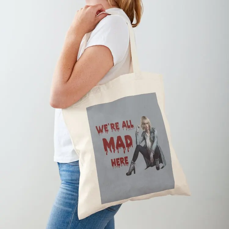 

We’re all Mad here Tote Bag sac pour femme Women's shopper canvas tote Women bags