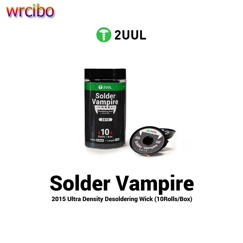 

2UUL DW15 10 рулонов/коробка, проволока для распайки, припой, вампир, ультра плотность, оловянная материнская плата, печатная плата, инструменты для пайки BGA, фитиль для распайки